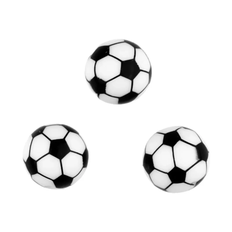 Siliconen kralen - Voetbal - 16 mm