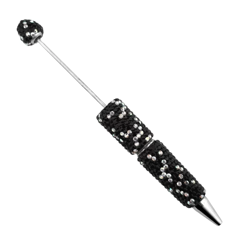 Kralenpen - Sparkle - Zwart - Per stuk
