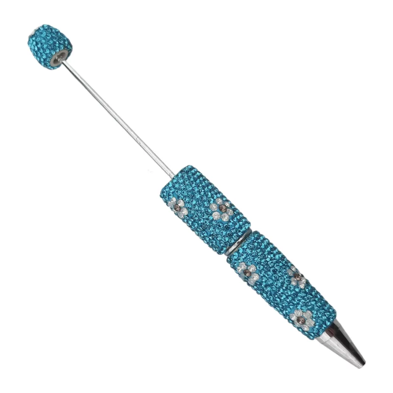 Kralenpen - Sparkle Bloem - Cyaan
