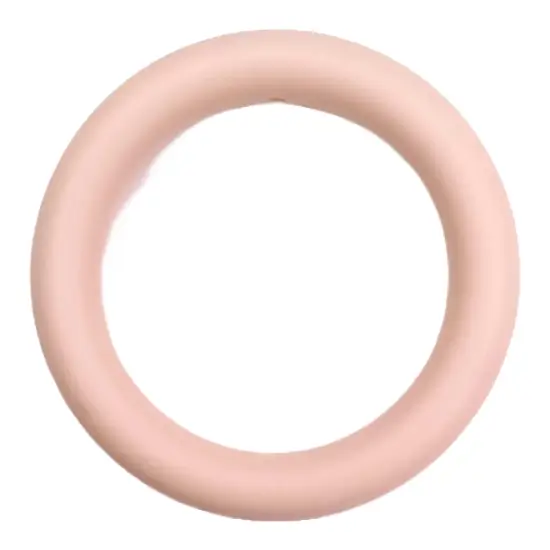 Siliconen ring - Doorrijgbaar - 7 cm - Perzik Nude