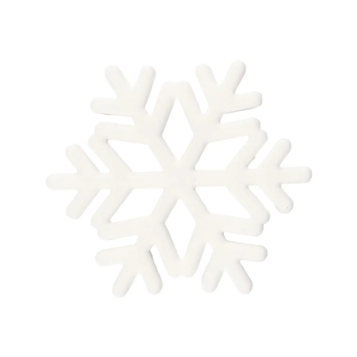 Variante : Flocon de neige Couleur : Blanc Fabriqué en silicone sans BPA. Certifié CE, 100% sûr pour les enfants. Pour plus d'informations sur l'utilisation, lisez le bas de la page. Jootjes Haakcadeautjes