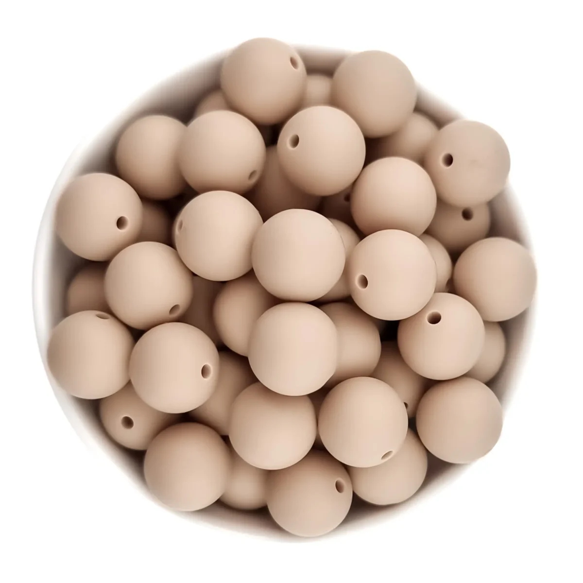 Kleur: Tapioca <ul> <li>Formaat: 16 mm</li> <li>Vorm: Ronde kralen</li> <li>Diameter rijg gat: 2,5 mm</li> <li>Verkocht per stuk</li> <li>Veilig getest volgens EN-71 richtlijnen</li> <li>Geschikt voor CE-gecertificeerd eindproduct</li> <li>BPA-, Ftalaten-, Lood-, PVC- en Gif-vrij</li> </ul> Jootjes Haakcadeautjes
