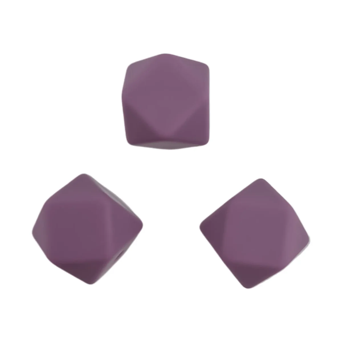 Kleur: Pruim Formaat: 14 mm Hexagon Aantal: 50 stuks - Bulk Pakket Jootjes Haakcadeautjes