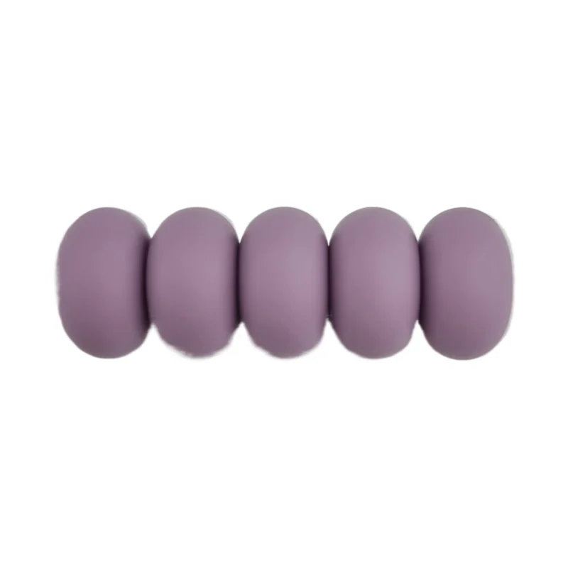 Siliconen kralen - Bulk Pakket - 50 stuks - 10% Korting - Heide - 12 mm Abacus