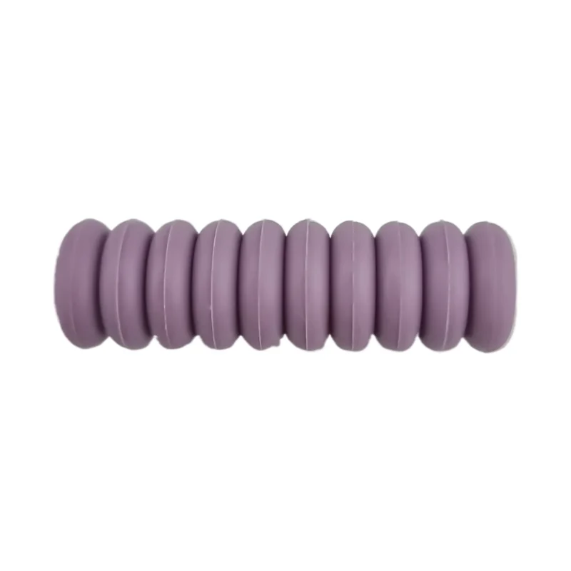Siliconen kralen - Mini Abacus - 12 x 4 mm - Heide