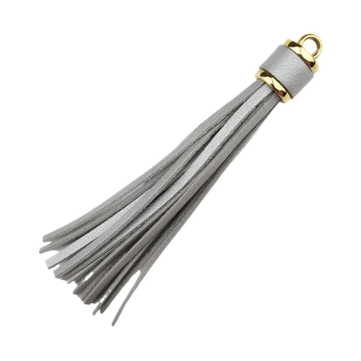Type: Sleutelhanger Kwastje Materiaal: Plastic/suede Kleur: Zilver/Goud Jootjes Haakcadeautjes