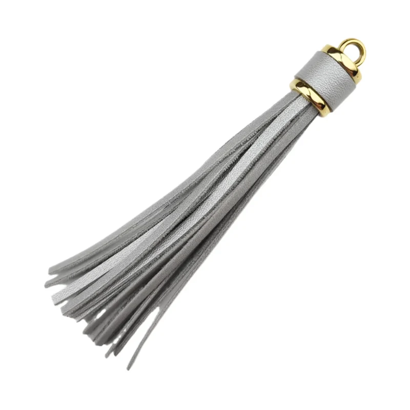 Sleutelhanger Kwastje - 100 x 14 mm - Zilver/Goud