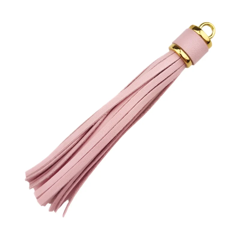 Sleutelhanger Kwastje - 100 x 14 mm - Bloesem/Goud