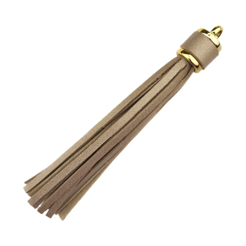 Sleutelhanger Kwastje - 100 x 14 mm - Goud/Goud