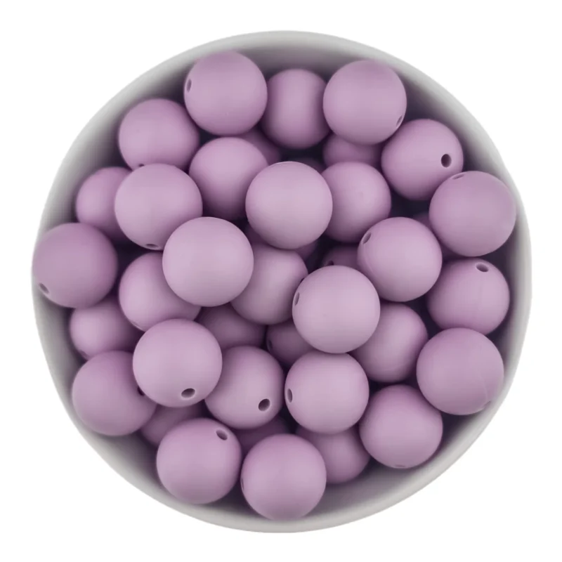 Siliconen kralen - Bulk Pakket - 50 stuks - 10% Korting - Heide - 16 mm