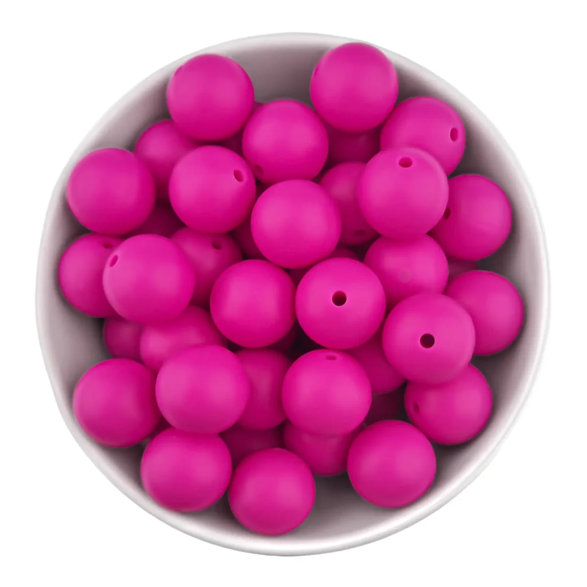 Kleur: Fuchsia <ul> <li>Formaat: 16 mm</li> <li>Vorm: Ronde kralen</li> <li>Diameter rijg gat: 2,5 mm</li> <li>Verkocht per stuk</li> <li>Veilig getest volgens EN-71 richtlijnen</li> <li>Geschikt voor CE-gecertificeerd eindproduct</li> <li>BPA-, Ftalaten-, Lood-, PVC- en Gif-vrij</li> </ul> Jootjes Haakcadeautjes