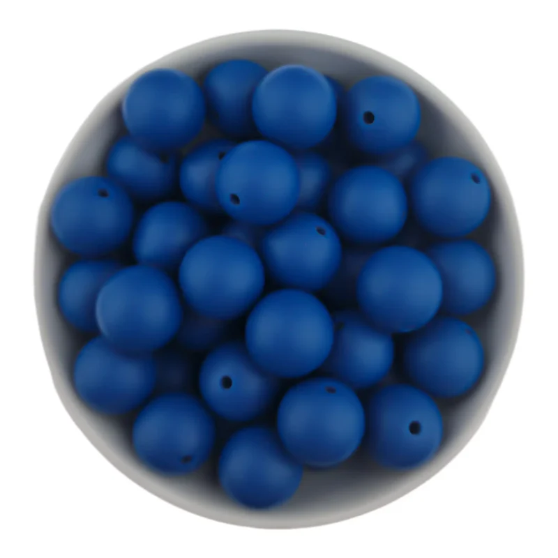 Siliconen kralen - Hexagon - 17 mm - Saffier