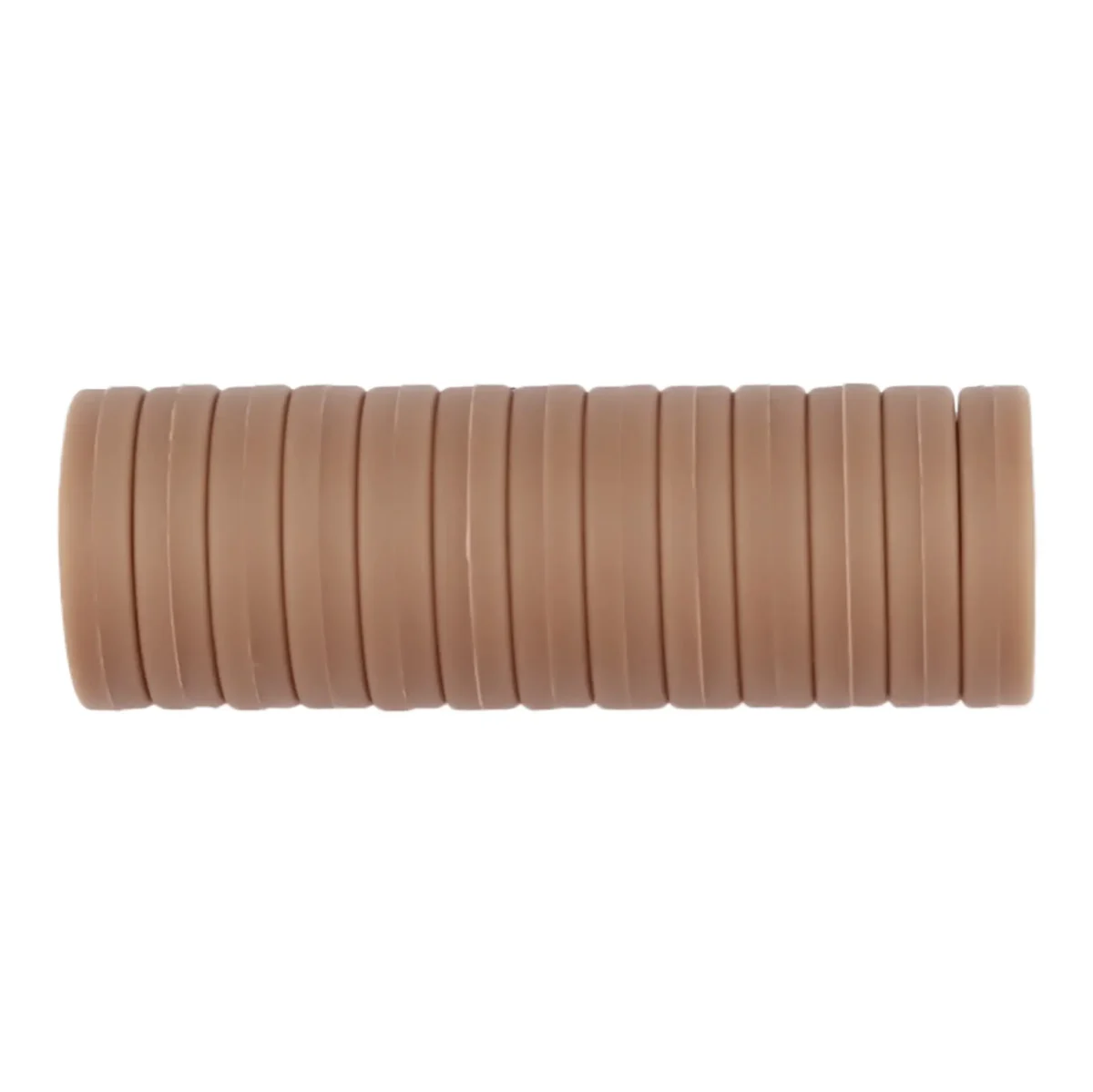 Kleurcode Reebruin - Type: Siliconen kralen Mini Circlet - Formaat: 12x4 mm - Verkocht per stuk, nergens goedkoper - BPA-, Ftalaten-, Lood-, PVC- en Gif-vrij - Geschikt voor CE-gecertificeerd eind product - Medische kwaliteit siliconen kralen - Koelbaar in de koelkast - Vaatwasser bestendig Jootjes Haakcadeautjes