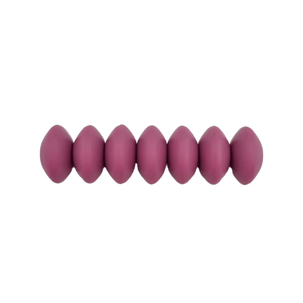 Kleurcode Cerise - Type: Siliconen kralen ovaal - tussenschijfje - Formaat: 12 mm - Verkocht per stuk, nergens goedkoper - BPA-, Ftalaten-, Lood-, PVC- en Gif-vrij - CE-gecertificeerd - Medische kwaliteit siliconen kralen - Koelbaar in de koelkast - Vaatwasser bestendig Jootjes Haakcadeautjes