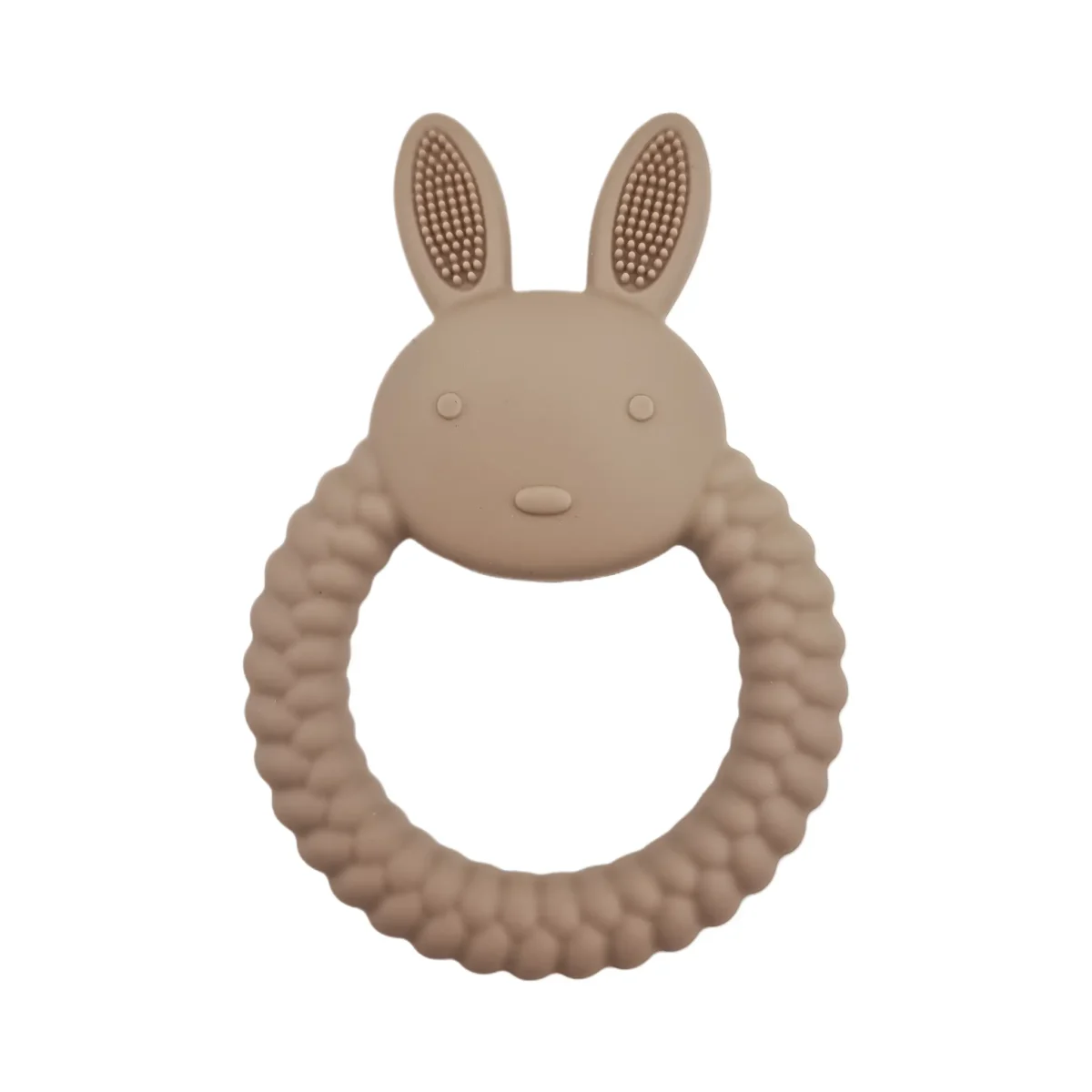 Variant: Konijn met Twist Kleur: Dark Wood Gemaakt van BPA-vrij siliconen. CE-gecertificeerd, 100% kind veilig. Voor meer informatie over het gebruik, lees onderaan de pagina. Jootjes Haakcadeautjes