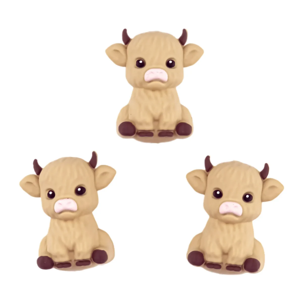Variant: 3D - Schotse Baby Hooglander - Zand Gemaakt van BPA-vrij siliconen. Volledig chemisch veilig getest volgens EN-71, 100% kind veilig. Voor meer informatie over het gebruik, lees onderaan de pagina. Jootjes Haakcadeautjes