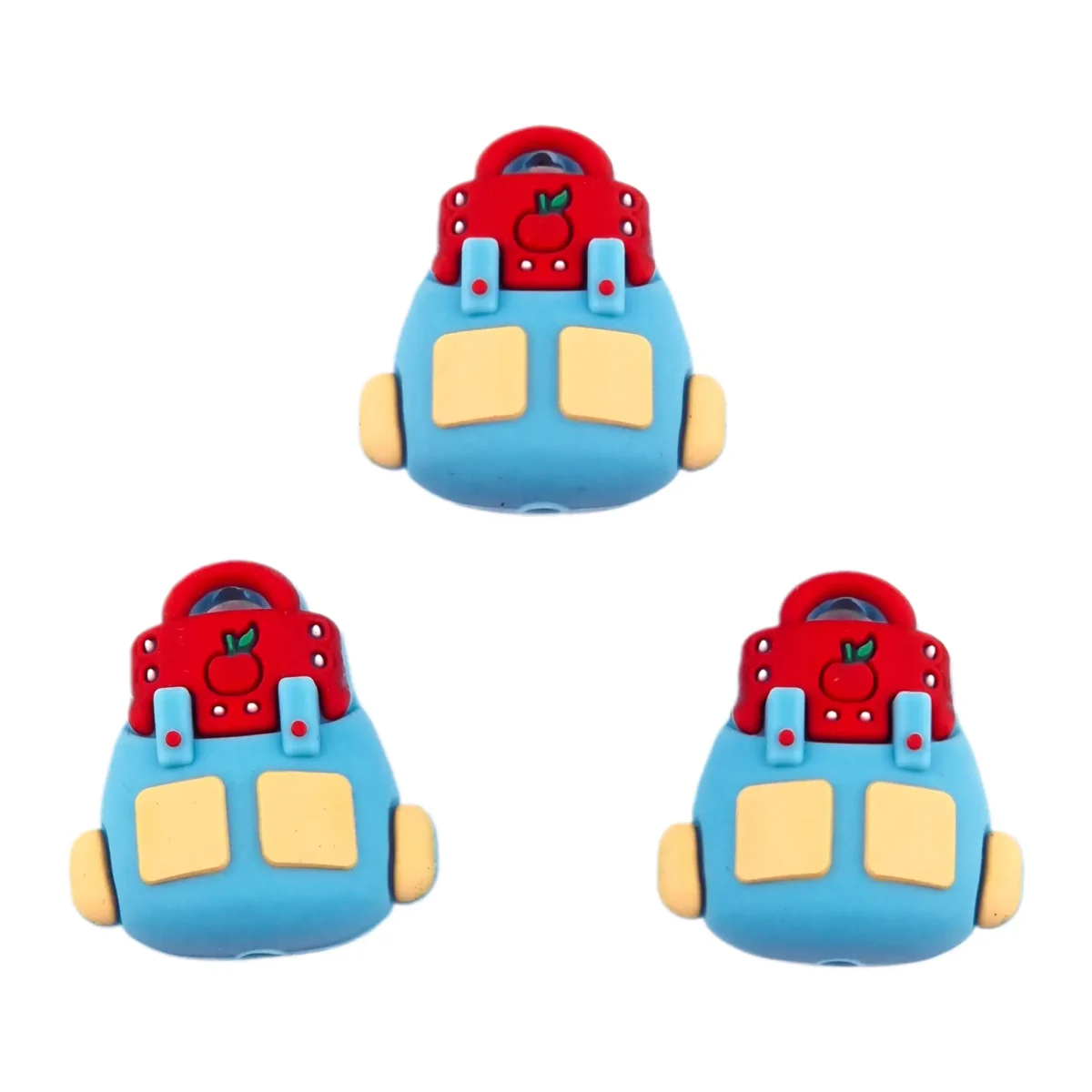 Kleurcode: Aquamarijn / Brandweer rood - Type: Siliconen kralen 3D Rugtas - Schooltas - Verkocht per stuk - BPA-, Ftalaten-, Lood-, PVC- en Gif-vrij - CE-gecertificeerd - Medische kwaliteit siliconen kralen - Koelbaar in de koelkast - Vaatwasser bestendig Jootjes Haakcadeautjes