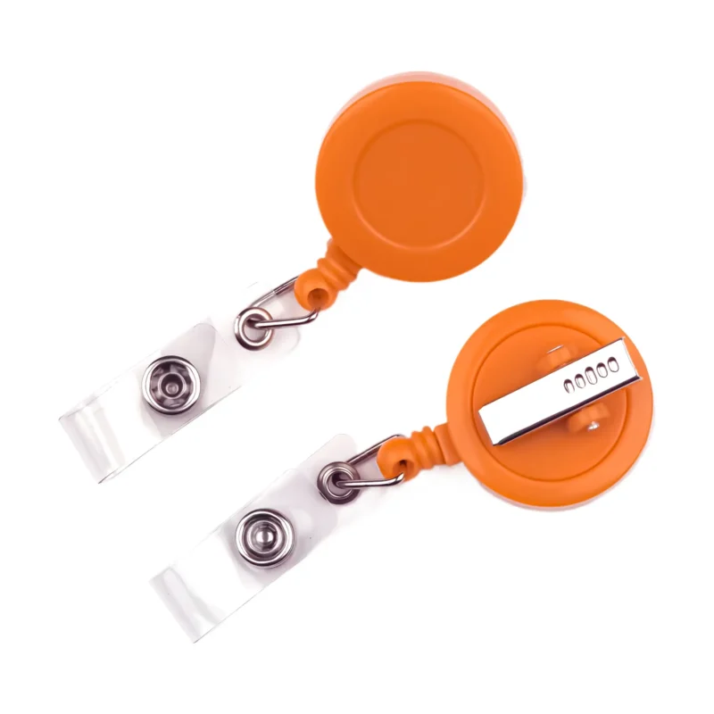 Badgehouder met Trekkoord - Oranje