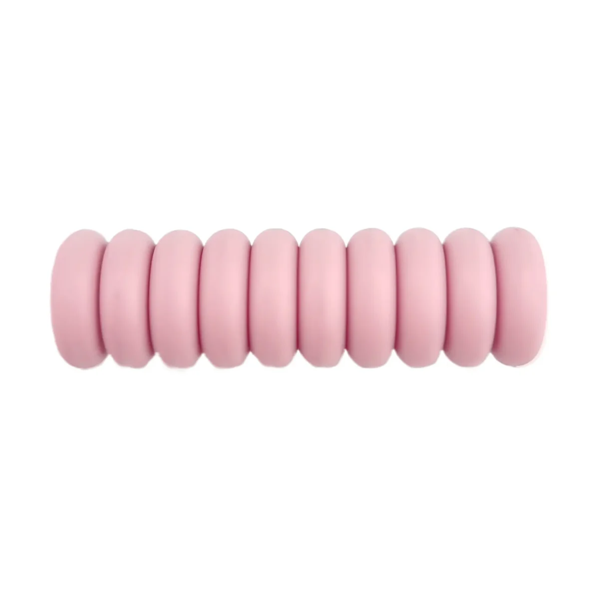 Kleur Bloesem - Type: Siliconen kralen Mini Abacus - Formaat: 12x4 mm - Vastgelegd ontwerp van Jootjes Haakcadeautjes, gedeponeerd design. - Verkocht per stuk, nergens goedkoper - BPA-, Ftalaten-, Lood-, PVC- en Gif-vrij - Geschikt voor CE-gecertificeerd eind product - Medische kwaliteit siliconen kralen - Koelbaar in de koelkast - Vaatwasser bestendig Jootjes Haakcadeautjes