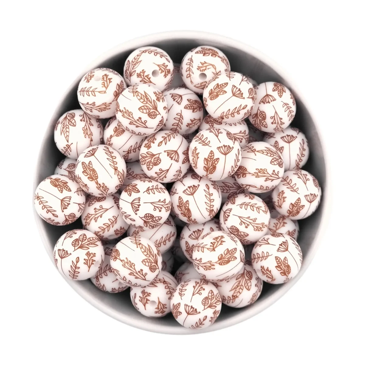 Formaat: 12 mm Kleur: Savannah Print Materiaal: Volgens EN-71 veilig getest siliconen. BPA-vrij, Ftalaat-vrij, PVC-vrij en vrij van alle overige schadelijke chemische stoffen zoals getest middels EN-71. Hierdoor geschikt voor speenkoorden en CE-gecertificeerd eindproduct zoals een bijtring.   Jootjes Haakcadeautjes