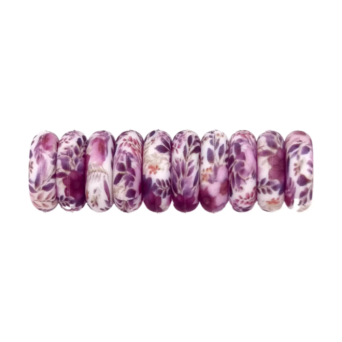 Kleur: Viola Print - Type: Siliconen kralen Mini Abacus - Formaat: 12x4 mm - Vastgelegd ontwerp van Jootjes Haakcadeautjes, gedeponeerd design. - Verkocht per stuk, nergens goedkoper - BPA-, Ftalaten-, Lood-, PVC- en Gif-vrij - Geschikt voor CE-gecertificeerd eind product - Medische kwaliteit siliconen kralen - Koelbaar in de koelkast - Vaatwasser bestendig Jootjes Haakcadeautjes