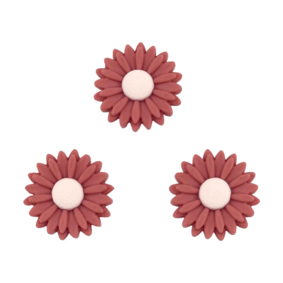 Variante: Blümchen / Gänseblümchen - 22 mm - Steinrot / Astilbe Hergestellt aus BPA-freiem Silikon. Völlig frei von schädlichen Chemikalien, wie von den europäischen EN-71 Testkriterien vorgeschrieben und daher 100% kindersicher. Weitere Informationen zur Verwendung finden Sie unter
am Ende der Seite. Jootjes Haakcadeautjes