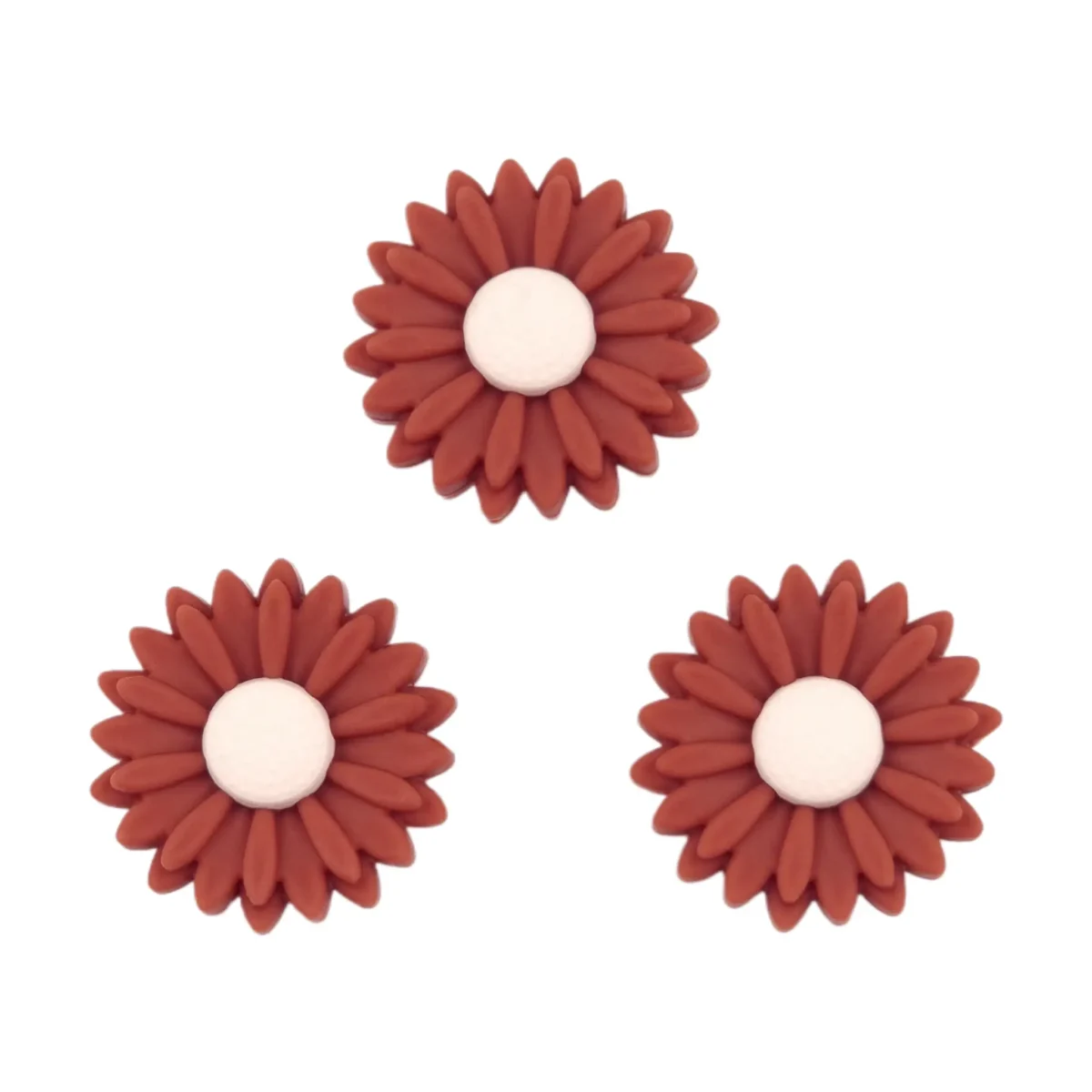 Variante: Blümchen / Daisy - 22 mm - Henna / Elfenbein Hergestellt aus BPA-freiem Silikon. Völlig frei von schädlichen Chemikalien, wie von den europäischen EN-71 Testkriterien vorgeschrieben und daher 100% kindersicher. Weitere Informationen zur Verwendung finden Sie unter
am Ende der Seite. Jootjes Haakcadeautjes