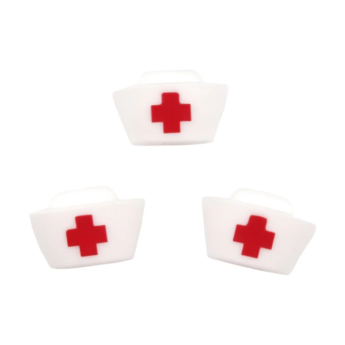 - Type: Siliconen kralen 3D Nurse Hoedje - Verkocht per stuk - BPA-, Ftalaten-, Lood-, PVC- en Gif-vrij - Geschikt voor CE-gecertificeerd eindproduct - Medische kwaliteit siliconen kralen - Koelbaar in de koelkast - Vaatwasser bestendig Jootjes Haakcadeautjes
