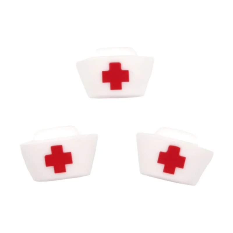 Siliconen kralen - 3D Nurse Hoedje