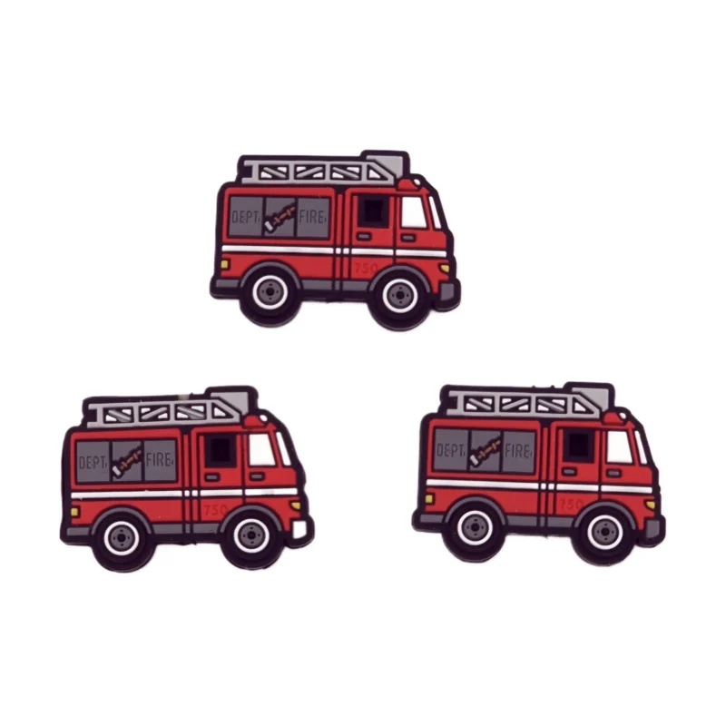 Silikonperle - Feuerwehrauto - Modern