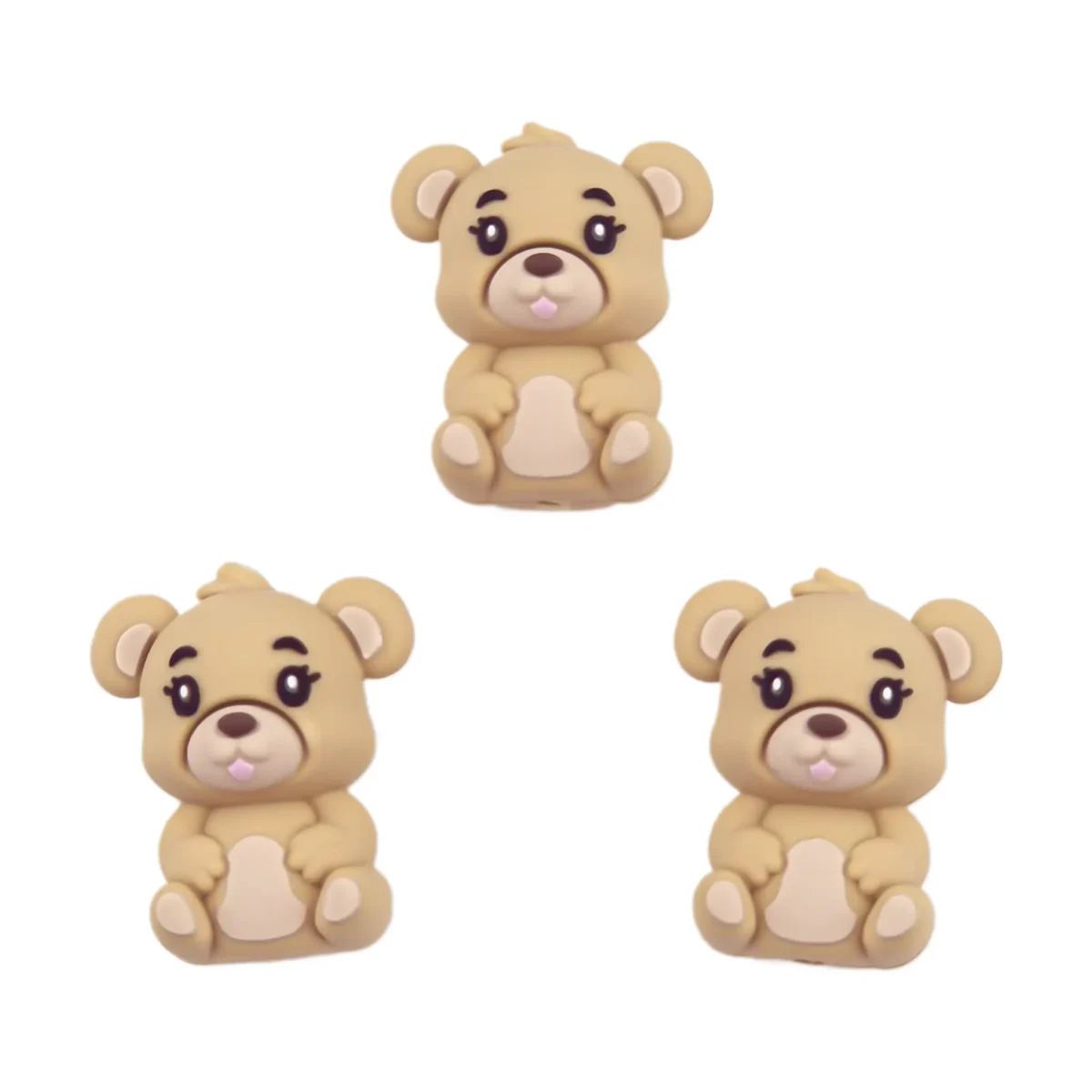Variante: 3D - Teddybär - Sand Hergestellt aus BPA-freiem Silikon. Vollständig chemisch sicherheitsgeprüft nach EN-71, 100% kindersicher. Weitere Informationen zur Verwendung finden Sie am Ende der Seite. Jootjes Haakcadeautjes