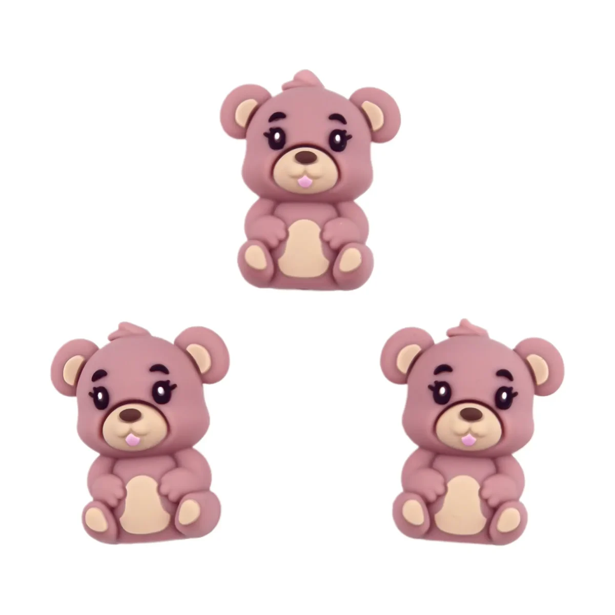 Variant: 3D - Knuffelbeer - Rose Gemaakt van BPA-vrij siliconen. Volledig chemisch veilig getest volgens EN-71, 100% kind veilig. Voor meer informatie over het gebruik, lees onderaan de pagina. Jootjes Haakcadeautjes