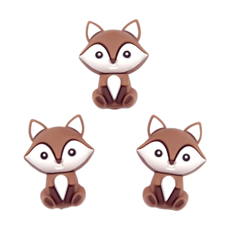 Siliconen kraal - 3D - Reynaart de Vos - Milk Chocolate