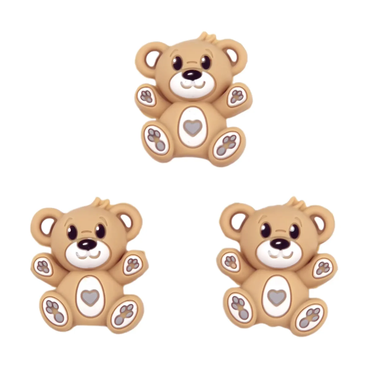 Variant: 3D - Bear - Sand Made of BPA-free silicone. Fully chemically safety tested according to EN-71, 100% child safe. For more information on how to use it, read at the bottom of the page. Jootjes Haakcadeautjes