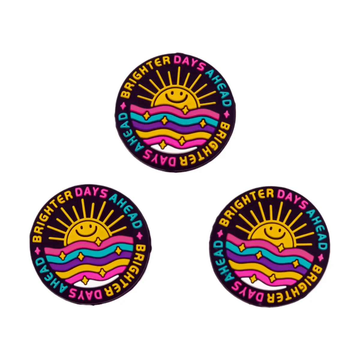 Variant:"Brighter Days Ahead" Gemaakt van BPA-vrij siliconen. Volledig chemisch veilig getest volgens EN-71, 100% kind veilig. Voor meer informatie over het gebruik, lees onderaan de pagina. Jootjes Haakcadeautjes