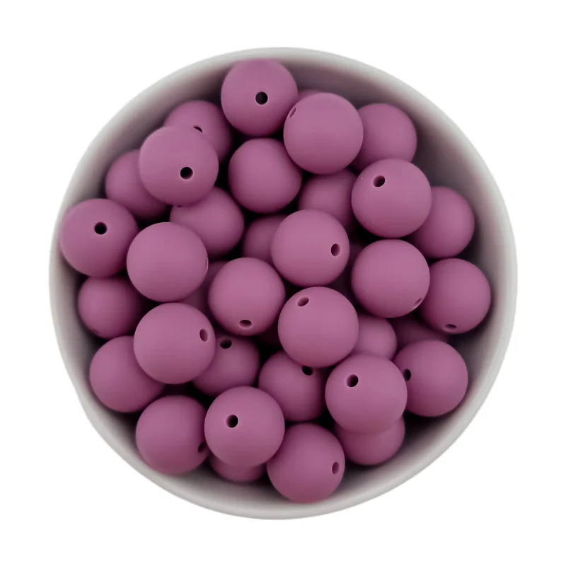 Siliconen kralen - Bulk Pakket - 50 stuks - 10% Korting - Mauve - 16 mm