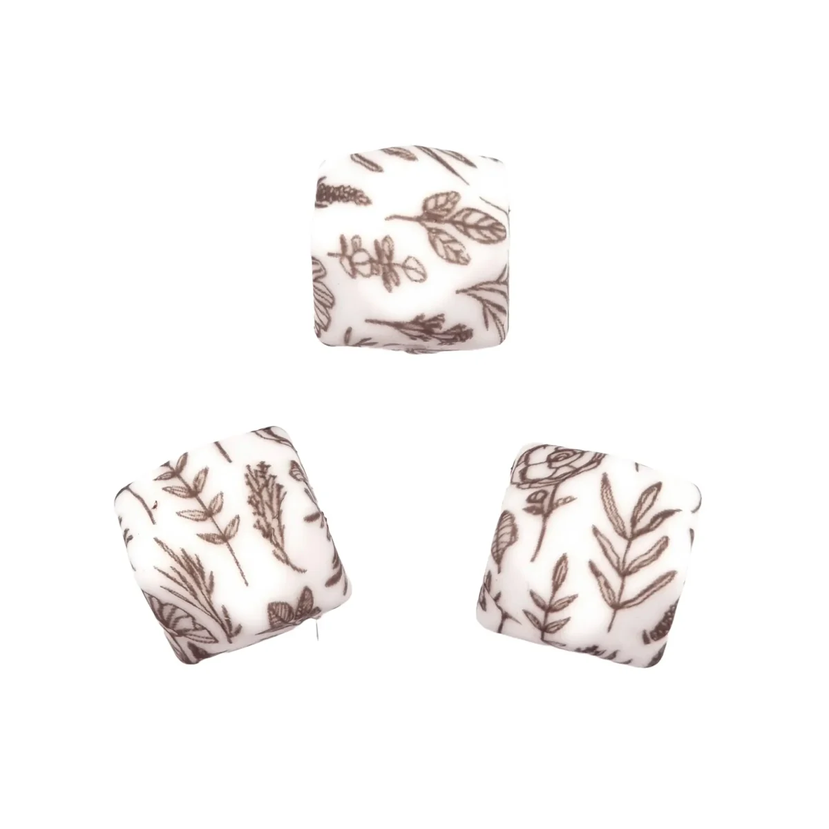 Formaat: 14 mm Kleur: Steppe Print Materiaal: Volgens EN-71 veilig getest siliconen. BPA-vrij, Ftalaat-vrij, PVC-vrij en vrij van alle overige schadelijke chemische stoffen zoals getest middels EN-71. Hierdoor geschikt voor speenkoorden en CE-gecertificeerd eindproduct zoals een bijtring.   Jootjes Haakcadeautjes