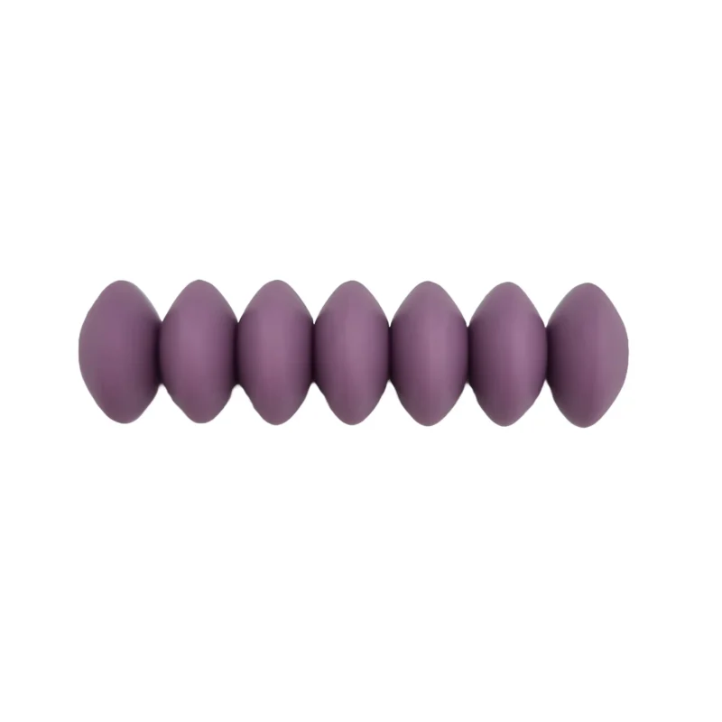 Silicone beads - Bulk Package - 50 pieces - 10% Discount - Plum - 12 mm Oval