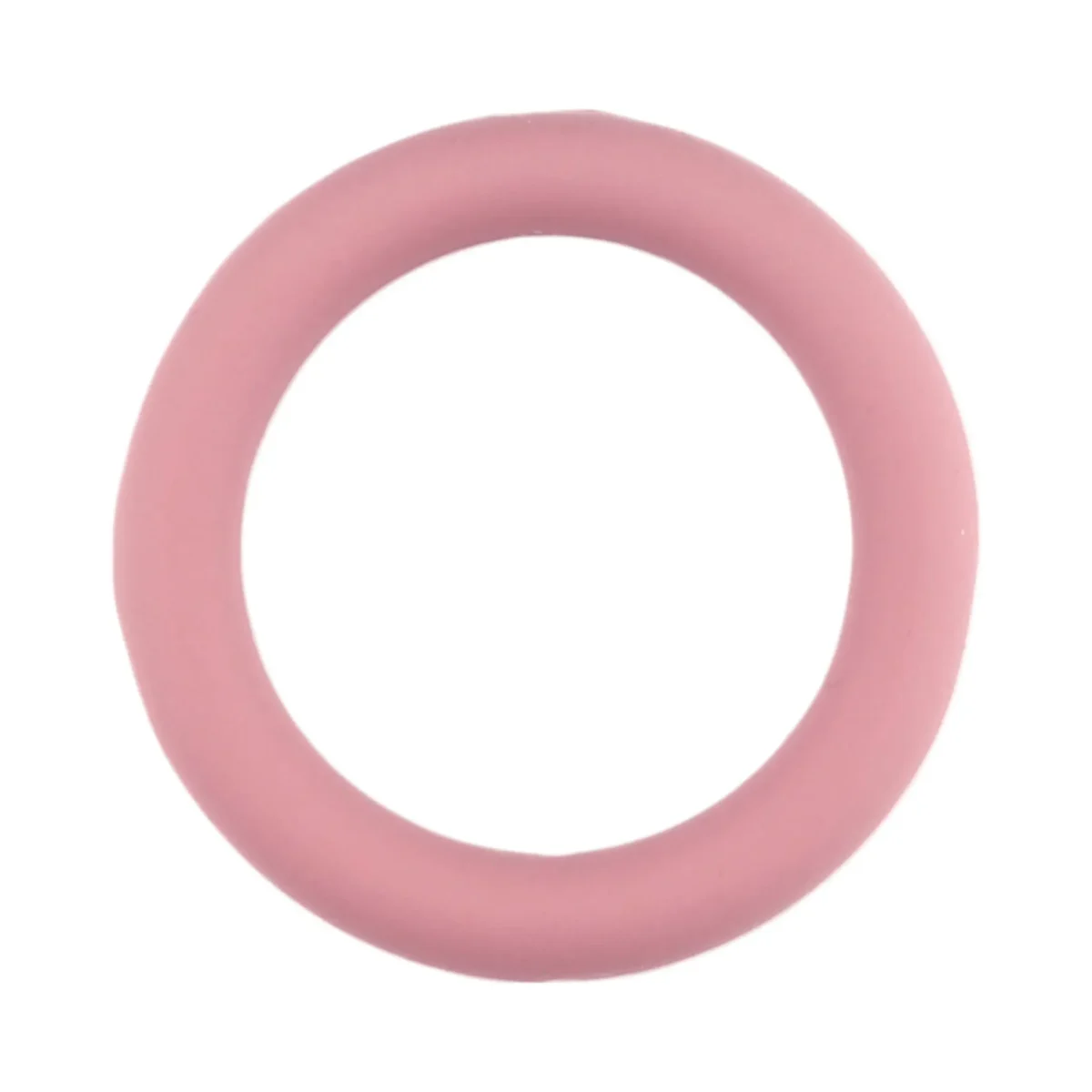 Siliconen Ring Doorrijgbaar <ul> <li>Kleurcode: Rose</li> <li>BPA-vrij, EN-71 veilig getest siliconen</li> <li>Buitendiameter: 68 mm</li> <li>Binnendiameter: 46 mm</li> </ul> Jootjes Haakcadeautjes