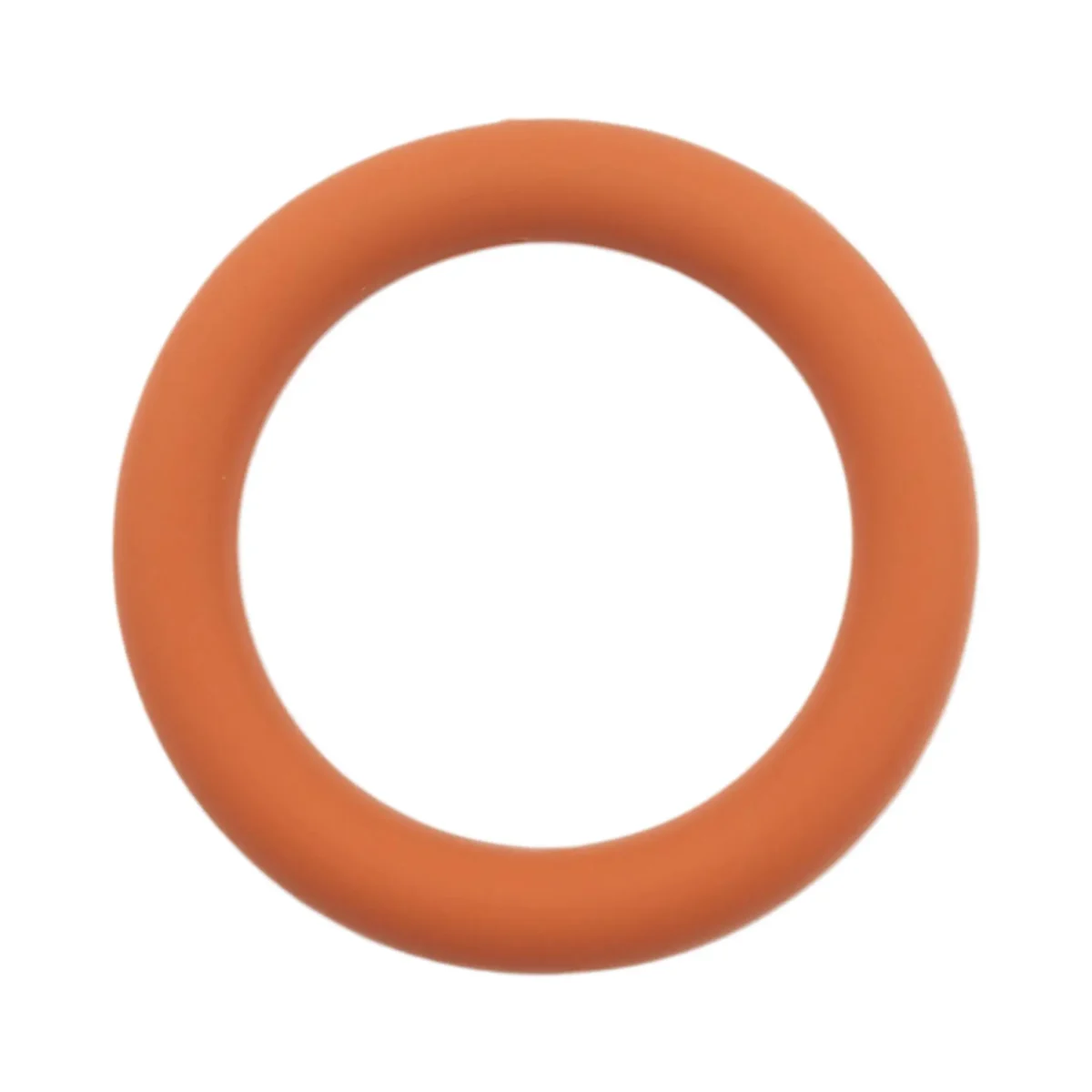 Siliconen Ring Doorrijgbaar <ul> <li>Kleurcode: Terracotta</li> <li>BPA-vrij, EN-71 veilig getest siliconen</li> <li>Buitendiameter: 68 mm</li> <li>Binnendiameter: 46 mm</li> </ul> Jootjes Haakcadeautjes