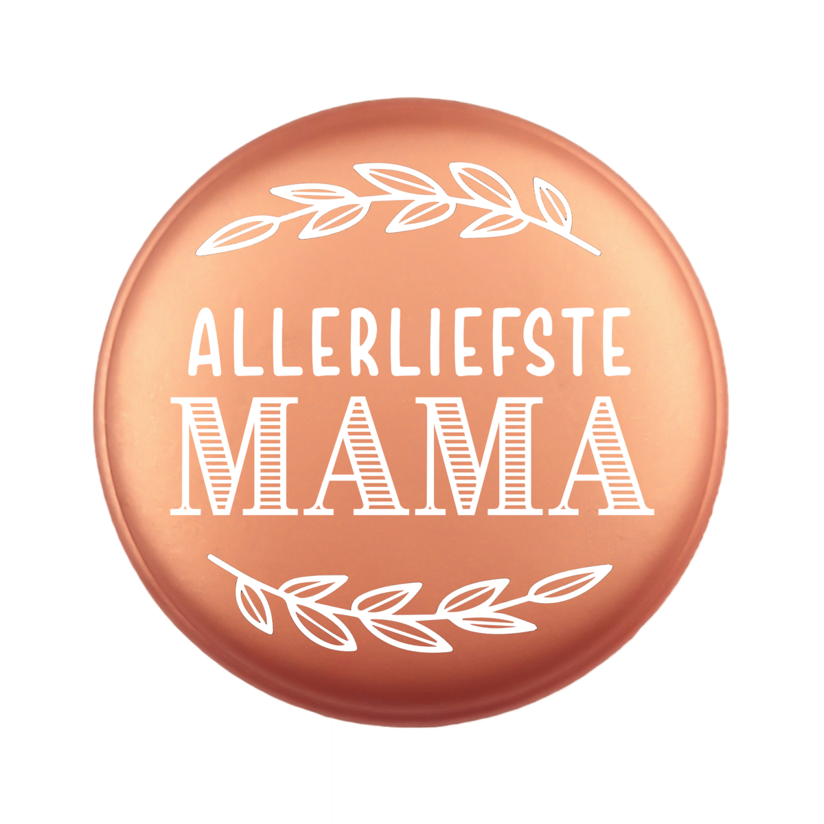 <ul> <li>Gravering: Allerliefste Mama</li> <li>Wensmuntje van 30 mm - Uniek Design! - Design geregistreerd</li> <li>Speciale Custom made siliconen kralen</li> <li>Deze kralen worden gemaakt met een speciale unieke productietechniek!</li> <li>Meerdere Nugget kleuren te kiezen.</li> <li>Gat van boven naar beneden</li> <li>Hoge kwaliteit baby veilig siliconen</li> <li>Veilig volgens EN-71 chemische testen!</li> </ul> Perfect voor het gebruik op onze wijnstoppers, sleutelhangers, flesopeners, jashangers, notitieboekjes en meer. Jootjes Haakcadeautjes