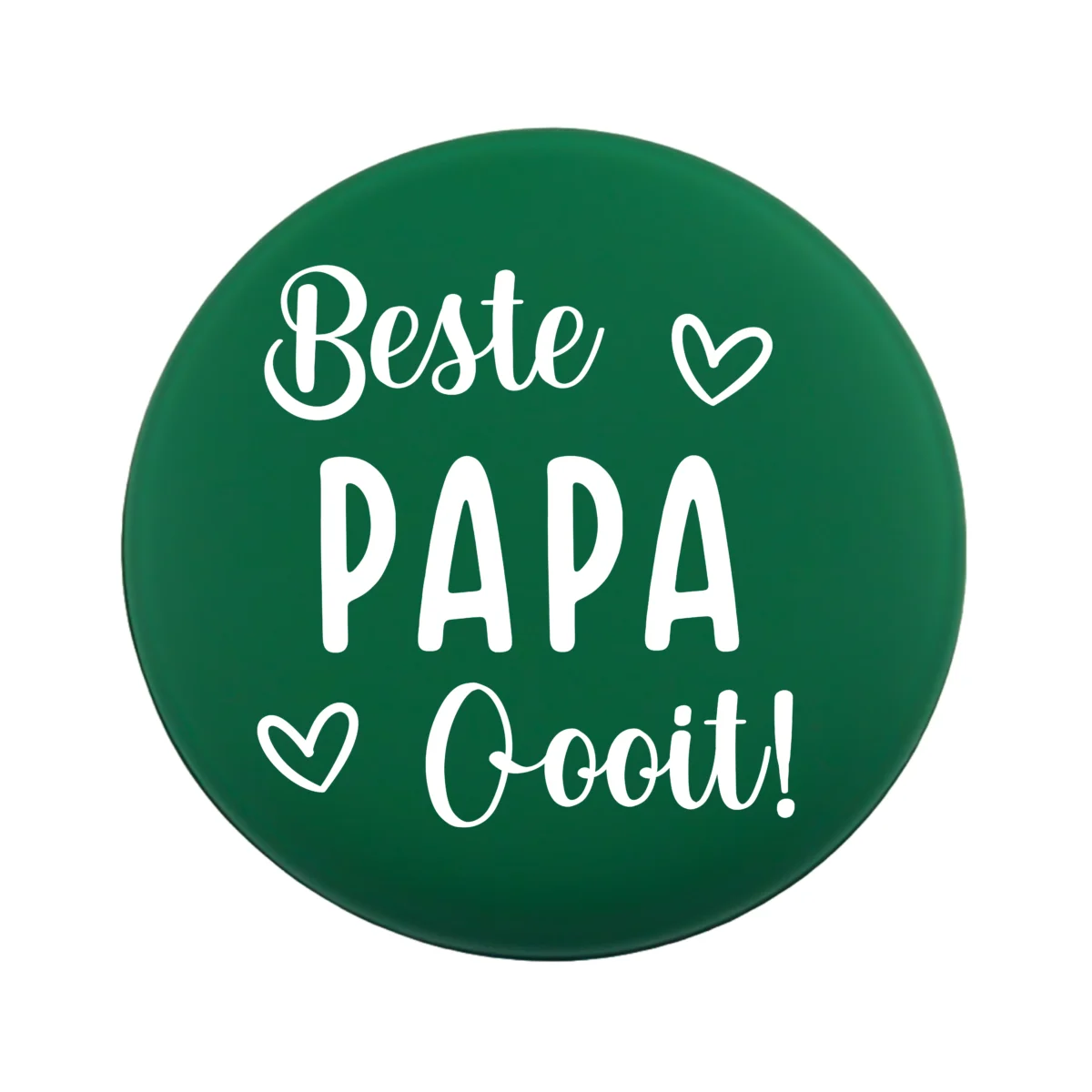 <ul> <li>Gravering: Beste Papa Ooit</li> <li>Wensmuntje van 30 mm - Uniek Design! - Design geregistreerd</li> <li>Speciale Custom made siliconen kralen</li> <li>Deze kralen worden gemaakt met een speciale unieke productietechniek!</li> <li>Meerdere Nugget kleuren te kiezen.</li> <li>Gat van boven naar beneden</li> <li>Hoge kwaliteit baby veilig siliconen</li> <li>Veilig volgens EN-71 chemische testen!</li> </ul> Perfect voor het gebruik op onze wijnstoppers, sleutelhangers, flesopeners, jashangers, notitieboekjes en meer. Jootjes Haakcadeautjes