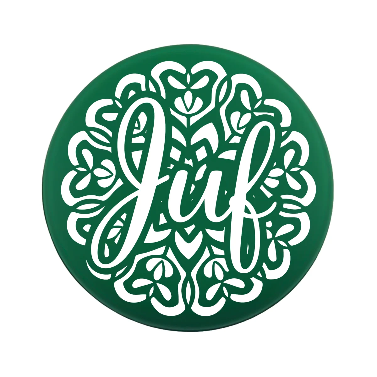 <ul> <li>Gravering: Juf Mandala</li> <li>Wensmuntje van 30 mm - Uniek Design! - Design geregistreerd</li> <li>Speciale Custom made siliconen kralen</li> <li>Deze kralen worden gemaakt met een speciale unieke productietechniek!</li> <li>Meerdere Nugget kleuren te kiezen.</li> <li>Gat van boven naar beneden</li> <li>Hoge kwaliteit baby veilig siliconen</li> <li>Veilig volgens EN-71 chemische testen!</li> </ul> Perfect voor het gebruik op onze wijnstoppers, sleutelhangers, flesopeners, jashangers, notitieboekjes en meer. Jootjes Haakcadeautjes