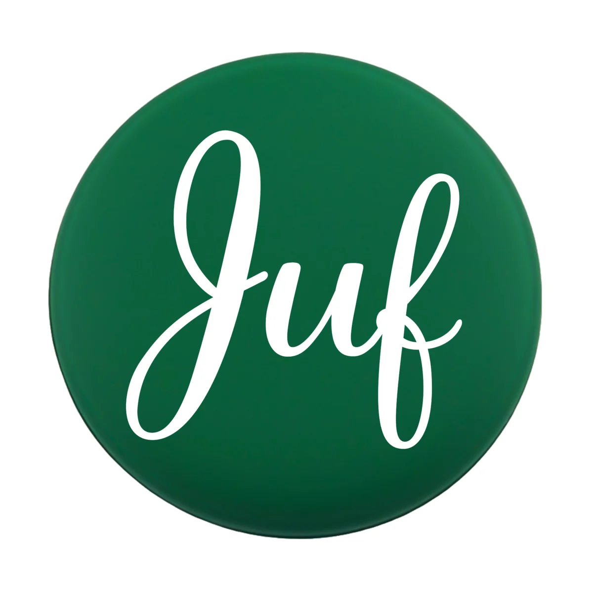<ul> <li>Gravering: Juf met bloemenprint op de achterzijde.</li> <li>Wensmuntje van 30 mm - Uniek Design! - Design geregistreerd</li> <li>Speciale Custom made siliconen kralen</li> <li>Deze kralen worden gemaakt met een speciale unieke productietechniek!</li> <li>Meerdere Nugget kleuren te kiezen.</li> <li>Gat van boven naar beneden</li> <li>Hoge kwaliteit baby veilig siliconen</li> <li>Veilig volgens EN-71 chemische testen!</li> </ul> Perfect voor het gebruik op onze wijnstoppers, sleutelhangers, flesopeners, jashangers, notitieboekjes en meer. Jootjes Haakcadeautjes