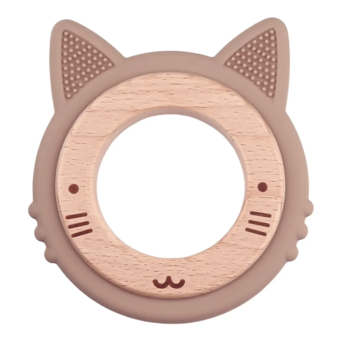 <ul> <li>Color: Dark Wood</li> <li>Material: EN-71 safely tested beech wood and silicone material, completely BPA-free</li> <li>Model: Cat</li>
</ul>
This teething figure pairs perfectly with our beech wood beads, rings and Amber silicone beads. Jootjes Haakcadeautjes