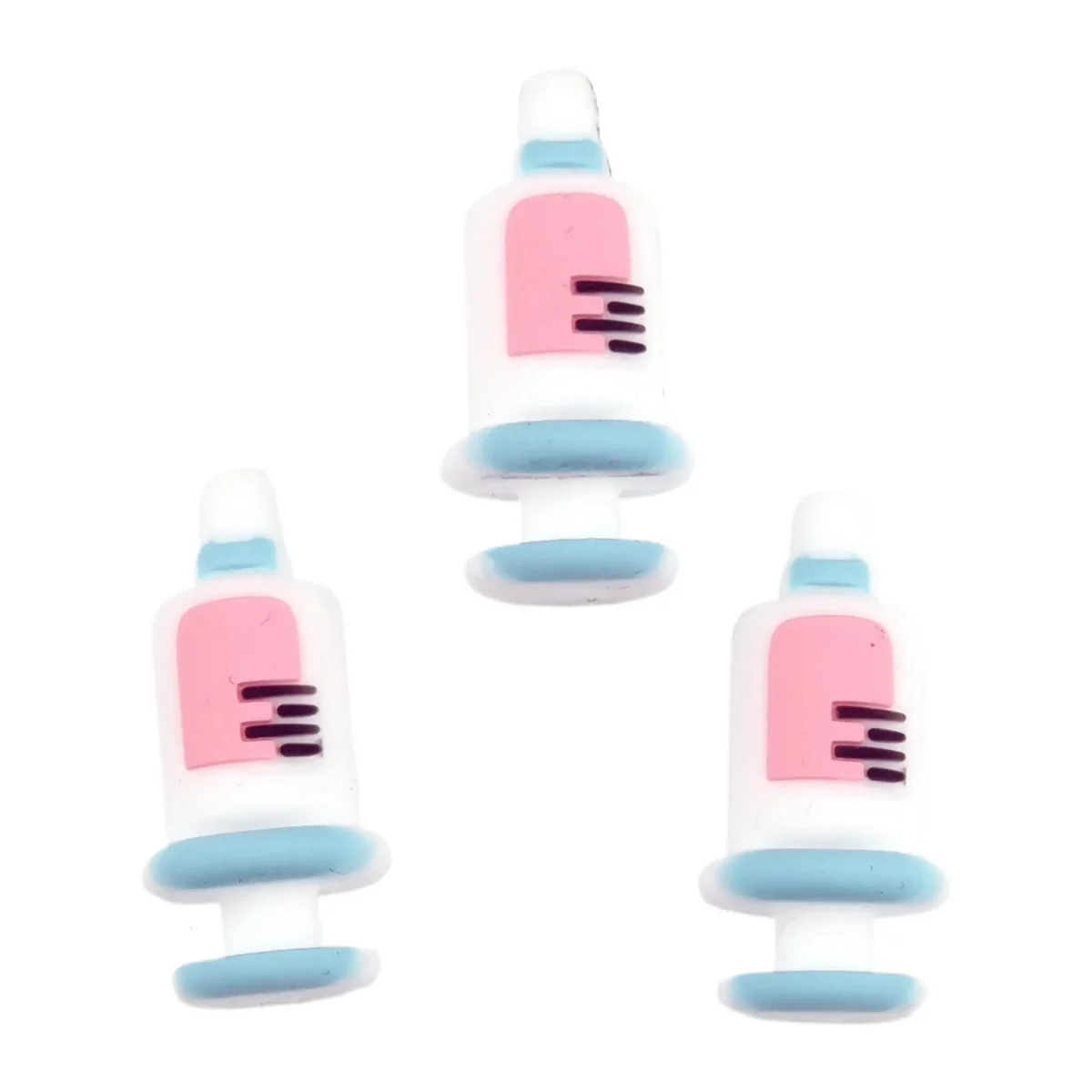   - Type : Perles en silicone 3D - Seringue - Aigue-marine - Rose poudré
- Vendu à la pièce
- Sans BPA, Phtalates, Plomb, PVC et Toxines
- Certifié CE
- Perles en silicone de qualité médicale
- Refroidissable au réfrigérateur
- Lavable au lave-vaisselle Jootjes Haakcadeautjes