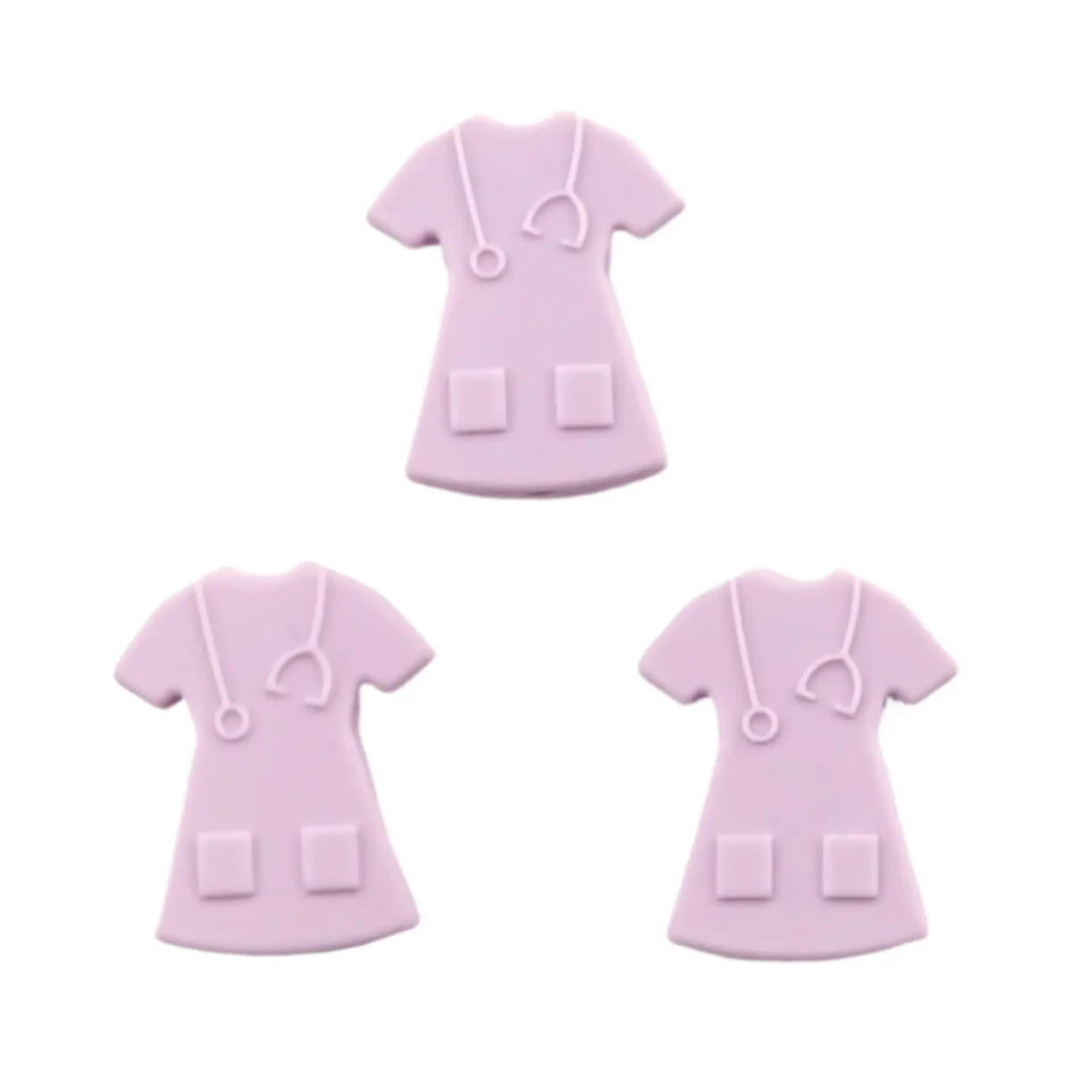 Kleurcode: Poeder Lila - Type: Siliconen kralen Verpleegsters - Uniform Klein Poeder Lila - Verkocht per stuk - BPA-, Ftalaten-, Lood-, PVC- en Gif-vrij - Geschikt voor CE-gecertificeerd eindproduct - Medische kwaliteit siliconen kralen - Koelbaar in de koelkast - Vaatwasser bestendig Jootjes Haakcadeautjes