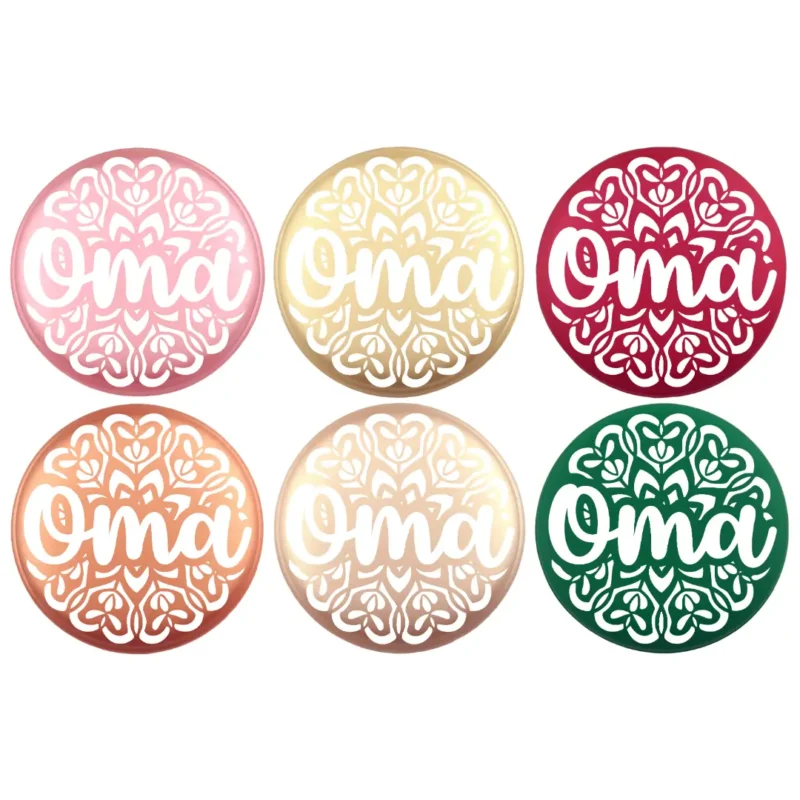 Siliconen Kraal - Wensmuntje - Gegraveerd - Oma Mandala