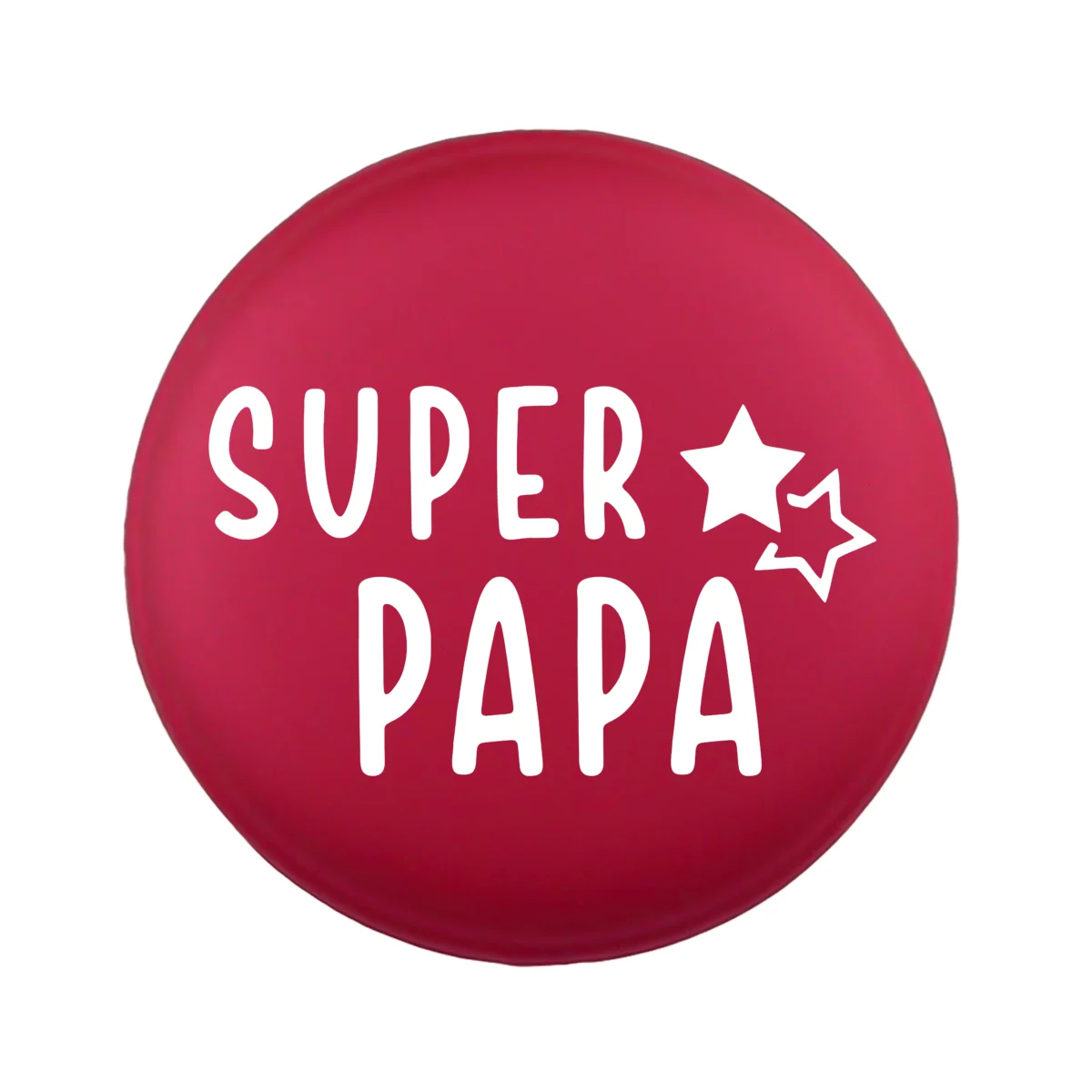 <ul> <li>Gravering: Super Papa</li> <li>Wensmuntje van 30 mm - Uniek Design! - Design Geregistreerd</li> <li>Speciale Custom made siliconen kralen</li> <li>Deze kralen worden gemaakt met een speciale unieke productietechniek!</li> <li>Meerdere Nugget kleuren te kiezen.</li> <li>Gat van boven naar beneden</li> <li>Hoge kwaliteit baby veilig siliconen</li> <li>Veilig volgens EN-71 chemische testen!</li> </ul> Perfect voor het gebruik op onze wijnstoppers, sleutelhangers, flesopeners, jashangers, notitieboekjes en meer. Jootjes Haakcadeautjes