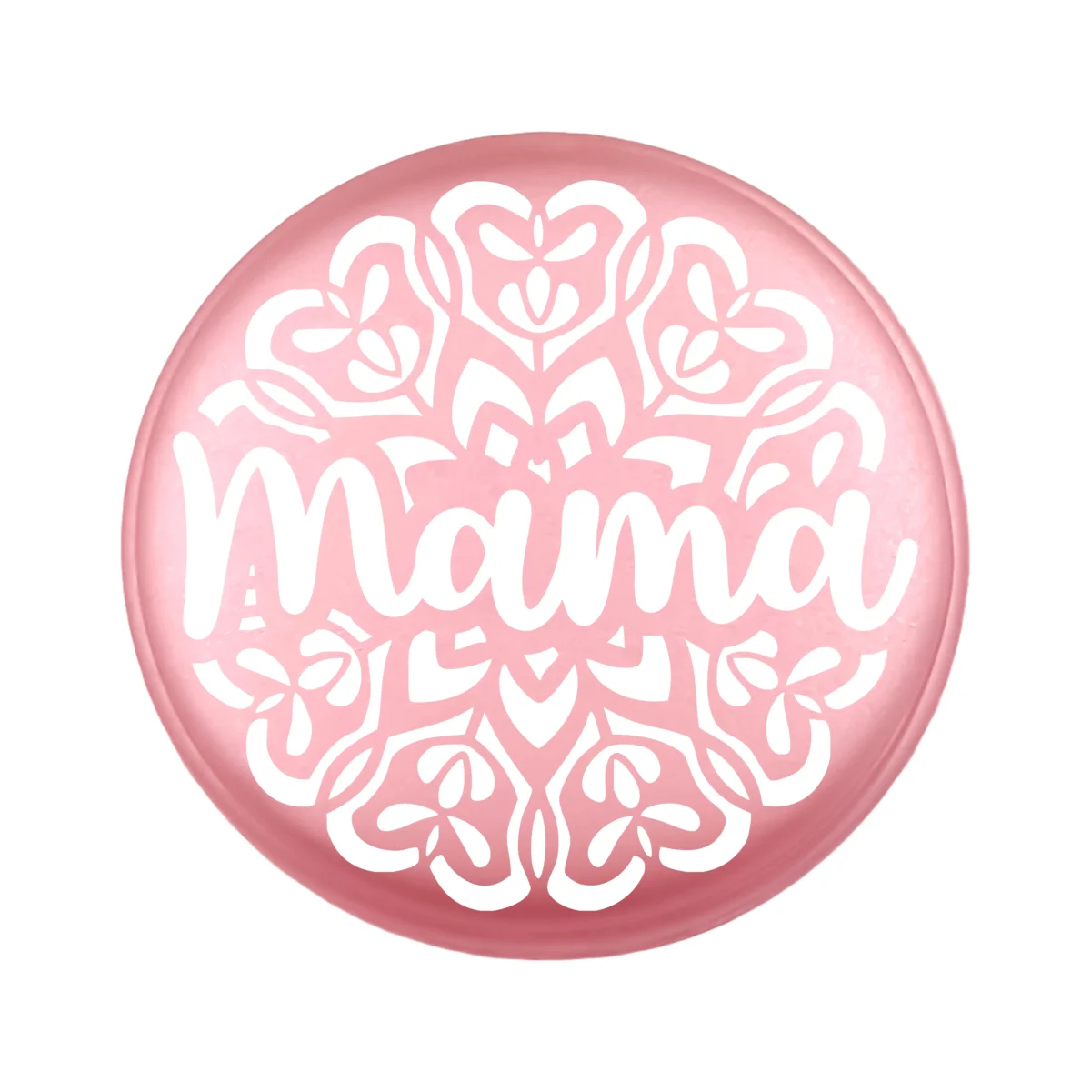 <ul> <li>Gravering: Mama Mandala</li> <li>Wensmuntje van 30 mm - Uniek Design! - Design geregistreerd</li> <li>Speciale Custom made siliconen kralen</li> <li>Deze kralen worden gemaakt met een speciale unieke productietechniek!</li> <li>Meerdere Nugget kleuren te kiezen.</li> <li>Gat van boven naar beneden</li> <li>Hoge kwaliteit baby veilig siliconen</li> <li>Veilig volgens EN-71 chemische testen!</li> </ul> Perfect voor het gebruik op onze wijnstoppers, sleutelhangers, flesopeners, jashangers, notitieboekjes en meer. Jootjes Haakcadeautjes